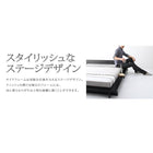 シンプルモダンデザインフロアローステージベッド クイーン Q×1 フランスベッド マルチラススーパースプリングマットレス付