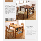 コンパクト ダイニングテーブル 単品 W100-135 100cmから伸びる エクステンション 伸縮式