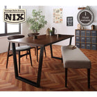 ベンチ 2人掛け ヴィンテージ スチール脚