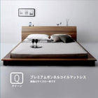 ローベッド 棚 コンセント プレミアムボンネルコイル クイーン(Q×1)