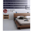 ローベッド 棚 コンセント プレミアムポケットコイル セミダブル