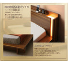 ローベッド ライト・棚・コンセント 国産ポケットコイル ダブル