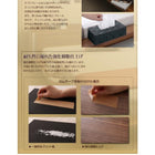 ローベッド ライト・棚・コンセント スタンダードポケットコイル セミダブル