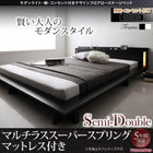 ローベッド ライト・棚・コンセント フランスベッド マルチラススーパースプリング セミダブル