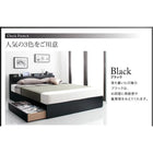 収納ベッド 棚・4口コンセント プレミアムボンネルコイル シングル