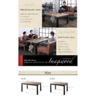 こたつテーブル 単品 4尺長方形(80×120cm) 継脚で高さを四段階 古木風ヴィンテージ