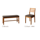 ダイニングチェア 2組天然木 モダンデザイン