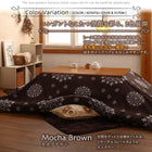 こたつ布団セット レース柄カバー&防ダニこたつ布団 4尺長方形 80×120cm 天板対応 洗える