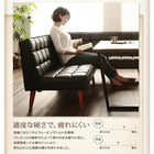 ダイニングテーブル ヴィンテージ 3点セット(テーブル+ソファ1脚+アームソファ1脚) 左アーム 幅150