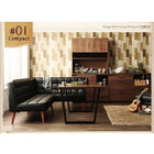 ダイニングテーブル ヴィンテージ 4点セット(テーブル+ソファ1脚+アームソファ1脚+ベンチ1脚) 左アーム 幅120