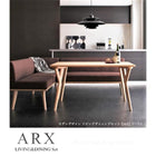 ダイニングセット 5人 4点セット テーブル+ソファ1脚+アームソファ1脚+ベンチ1脚 左アーム W140