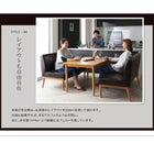 ダイニング 3点セット テーブル+ソファ1脚+アームソファ1脚 左アーム W120