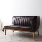 ダイニングソファ単品 左アーム 2人掛け