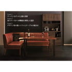 ダイニングセット 3人 3点セット テーブル+ソファ1脚+アームソファ1脚 左アーム W150