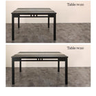 ダイニング 3点セット(テーブル+チェア2) W76 アジアン モダン