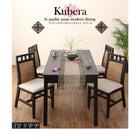 ダイニング 5点セット(テーブル+チェア4) W150 アジアン モダン