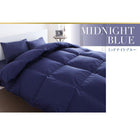 羽毛布団 フランス産ダックダウン90% ベッドタイプ セミダブル8点セット エクセルゴールドラベル 洗える