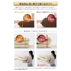 洗える羽毛布団8点セット セミダブル フランス産ダックダウンエクセルゴールド 洗える 硬わた入りボリュームタイプ