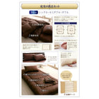 洗える羽毛布団8点セット セミダブル フランス産ダックダウンエクセルゴールド 洗える 硬わた入り極厚ボリュームタイプ