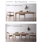 ダイニングセット 4人用 人気 北欧 おしゃれ 5点セット(テーブル+チェア4脚) W150 天然木オーク 無垢材