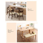 ダイニングチェア 1 天然木 半円テーブル