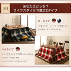 天然木ウォールナット材こたつ こたつテーブル単品 4尺長方形 80×120cm フラットヒーター 高さ調整ができる