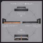 収納ベッド 国産カバーポケットコイル ダブル 棚・コンセント