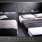 収納ベッド ダブル 棚 コンセント付き トッパー付きスタンダードボンネルコイルマットレス付き