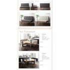 ダイニングソファ 右アーム 2人掛け リビング学習 学習机 ダイニングセット 人気