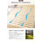 すのこファミリーベッド ベッドフレームのみ マットレス無し ワイドK240(S+D)