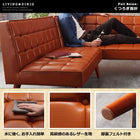 リビングダイニング 4点セット(テーブル+ソファ1脚+アームソファ1脚+チェア1脚) 左アーム W150 古木風 ヴィンテージ