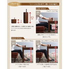 ダイニング 5点セット(テーブル+2人掛けソファ2+1人掛けソファ1+コーナーソファ1) W120 こたつもソファも高さ調節