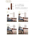 こたつ ダイニング4点セット(テーブル+2人掛けソファ1+1人掛けソファ2) W135 こたつもソファも高さ調節