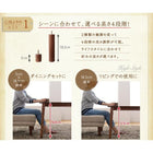 こたつ ダイニング 5点セット(テーブル+2人掛けソファ1+1Pソファ1+コーナーソファ1+ベンチ1) W105 こたつもソファも高さ調節