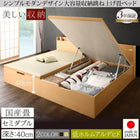 跳ね上げ畳ベッド 国産畳 セミダブル 深さラージ収納 日本製 ガス圧式