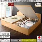 跳ね上げ畳ベッド 国産畳 セミダブル 深さグランド収納 日本製 ガス圧式