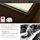 跳ね上げ畳ベッド 国産畳 セミダブル 深さグランド収納 日本製 ガス圧式