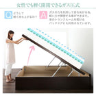 ガス圧式跳ね上げ畳ベッド 中国産畳 シングル 深さラージ組立設置付 日本製