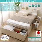 組立設置付 チェストベッド 国産 引き出し 薄型プレミアムポケットコイル ダブル