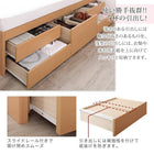 チェストベッド セミシングル フランスベッド マルチラススーパースプリングマットレス付 国産 清潔すのこ ヘッドレス