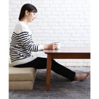 ダイニングテーブル 幅105 こたつ付き ダイニングセット 5点セット テーブル+2Pソファ2脚+1Pソファ1脚+コーナーソファ1脚