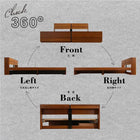 収納ベッド 北欧ヴィンテージ ベッドフレームのみ マットレス無し ダブル