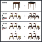 ダイニングテーブル ブラウン W68 カフェ ヴィンテージ