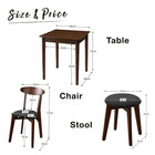 ダイニングテーブル ブラウン W68 カフェ ヴィンテージ