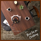 ダイニングテーブル ブラック×ブラウン W115 カフェ ヴィンテージ