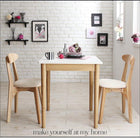 ダイニング 3点セット(テーブル+チェア2脚) W68 カワイイ