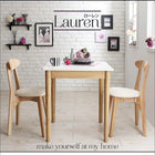 ダイニング 4点セット(テーブル+チェア2脚+スツール1脚) W68 カワイイ