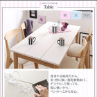 ダイニング 4点セット(テーブル+チェア2脚+ベンチ1脚) W115 カワイイ