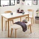 ダイニング 5点セット テーブル+チェア2脚+スツール2脚 W115