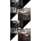 ダイニング コンパクト おしゃれ 4点セット(テーブル+チェア2脚+スツール1脚) ブラック×ウォールナット W68